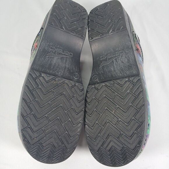 Dansko Professional Women’s Clogs Size 41 US 10.5-11 Multicolor Geometric Print - Picture 9 of 12